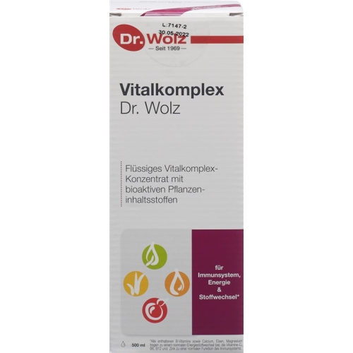 Dr. Wolz Vitalkomplex Glasflasche 500ml buy online