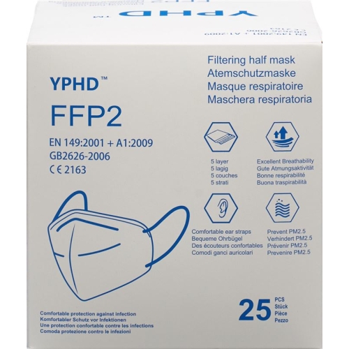 Yphd Respirator FFP2 25 pieces buy online