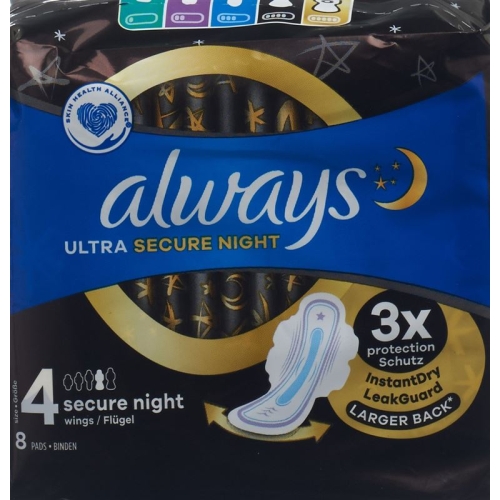 Always Ultra Binde Secure Night Size 4 8 pieces buy online