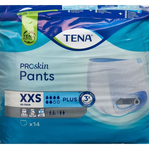 Tena Pants Plus Xxs 40-70cm 14 pieces buy online