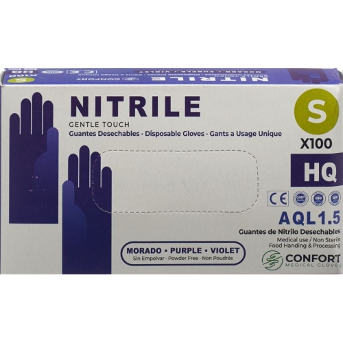 Swiss Green Handschuhe Nitril S Puderfrei Viol 100 Stück buy online