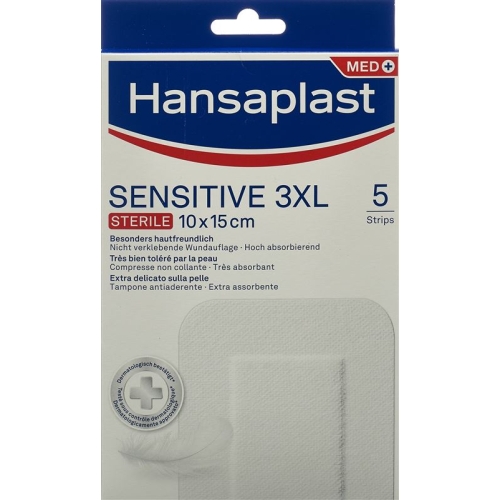 Hansaplast Sensitive Strips 3xl 5 Stück buy online