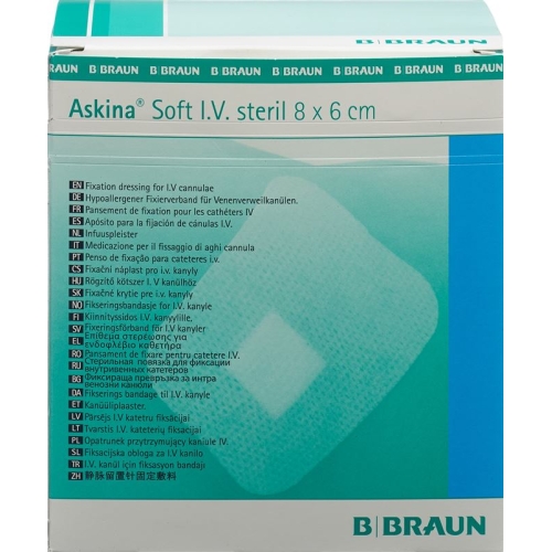 Askina Soft i.v. 8x6cm Steril 50 Stück buy online