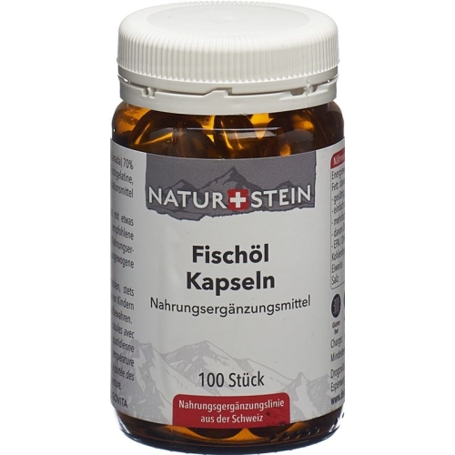 Naturstein Fischoel Kapseln Glasflasche 100 Stück buy online