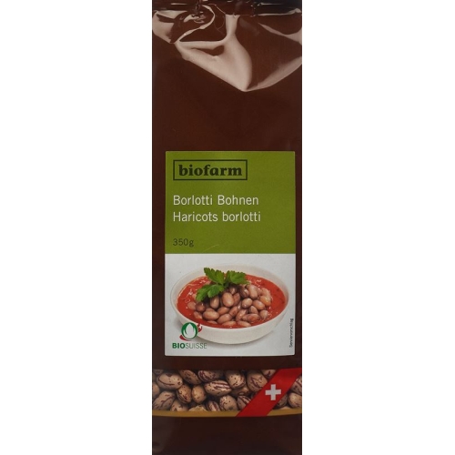 Biofarm Bohnen Borlotti Ch Knospe Beutel 350g buy online