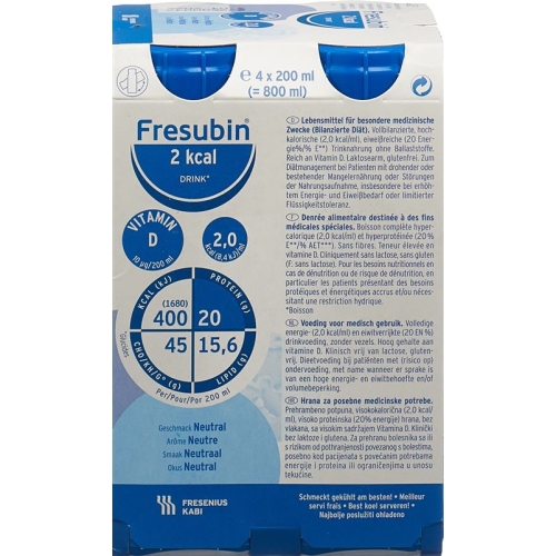 Fresubin Pi-Aps 2 Kcal Drink Neutral 4x 200ml buy online