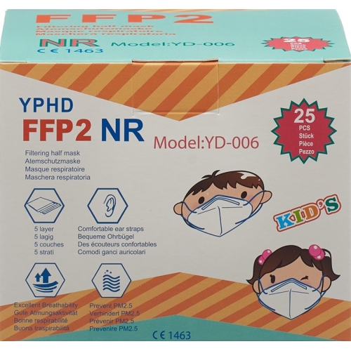 Yphd Children's respirator FFP2 25 pieces buy online