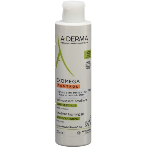 A-derma Exomega Ctrl Reinigungsgel Flasche 200ml buy online