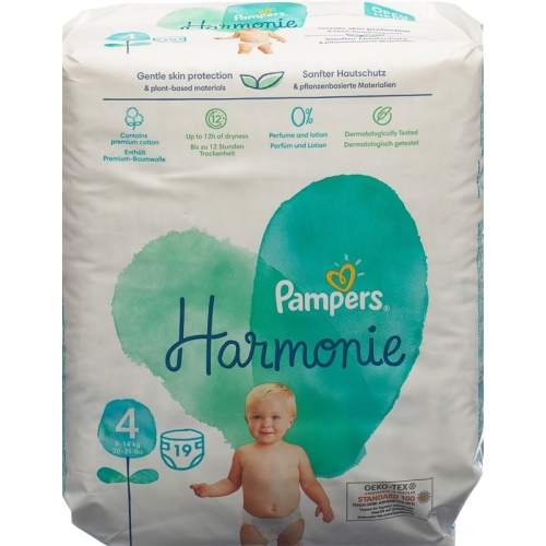 Pampers Harmonie Grösse 4 9-14kg Maxi Tragep 19 Stück buy online