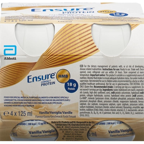 Ensure Compact Protein Hmb Vanille 4x 125ml buy online