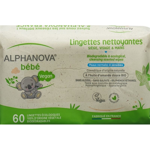 Alphanova BB Pflegetücher Bio Abbaubar 60 Stück buy online