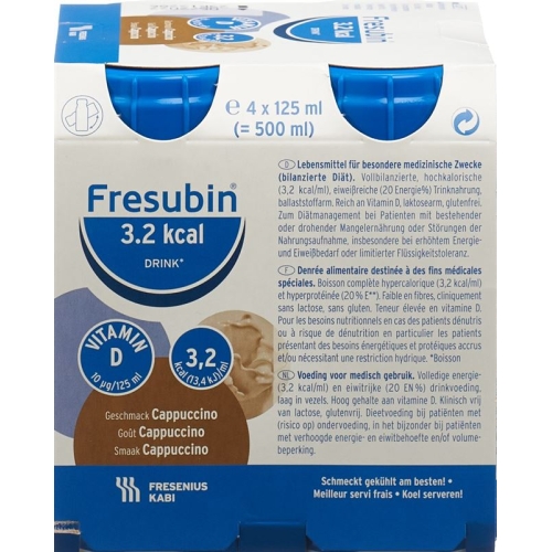 Fresubin 3.2 Kcal Drink Cappuccino 4x 125ml buy online