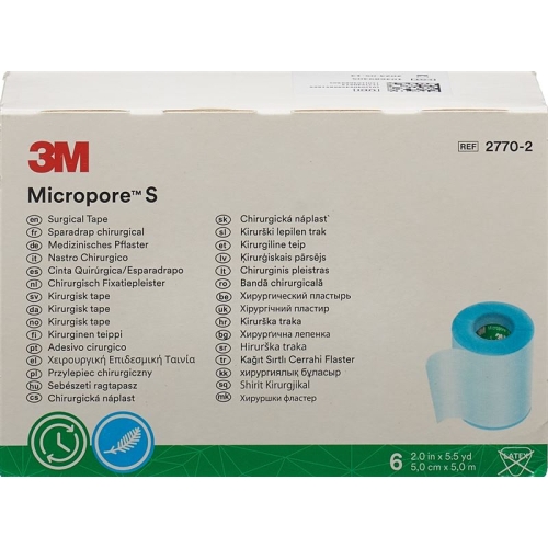 3M Micropore S Silikonrollenpf 5cmx5m (neu) 6 Stück buy online