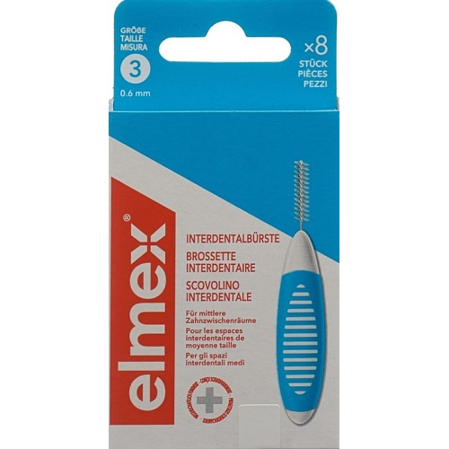 Elmex Interdental Brushes 0.6mm Blue 6 pieces buy online