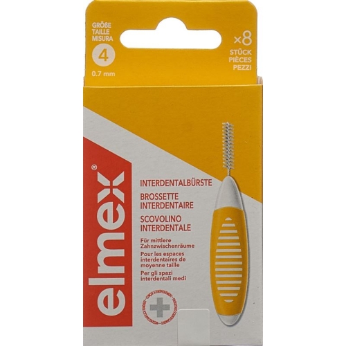 Elmex Interdental Brushes 0.7mm Yellow 6 pieces buy online