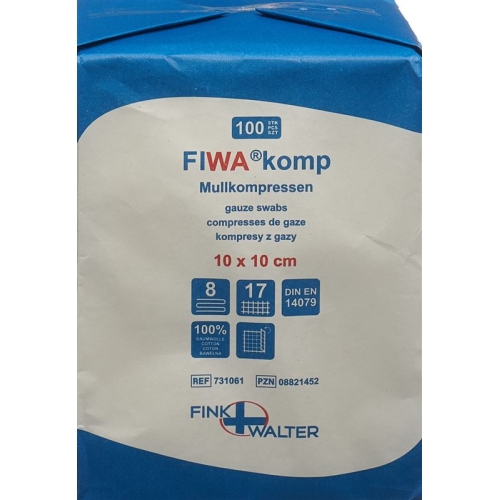 Fiwa Komp Mullkompressen 10x10cm 100 Stück buy online