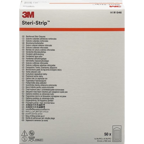 3M Steri Strip 6x100mm White Reinforced 50x 10 pieces buy online