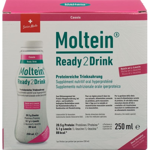 Moltein Ready2drink Cassis 6 Flasche 250ml buy online