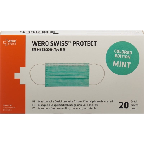 Wero Swiss Protect Maske Typ Iir Mint 20 Stück buy online