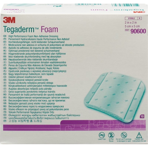 3M Tegaderm Foam Kompressen 5.1x5.1cm N Adh (n) 10 Stück buy online