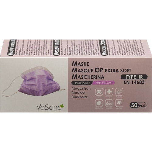 Vasano Op Maske Extra Iir D/f/i/e Violett 50 Stück buy online