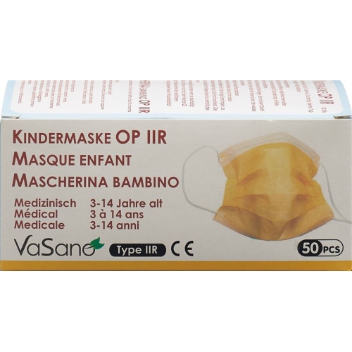 Vasano Op Maske Typ Iir Kind 3-14j Gelb 50 Stück buy online