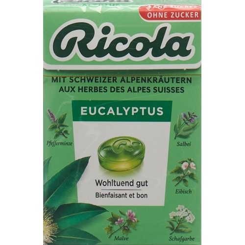 Ricola Eucalyptus Bonbons Oz M Stevia Box 50g buy online