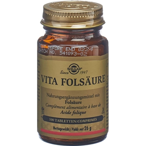 Solgar Vita Folsäure Tabletten (neu) Flasche 100 Stück buy online