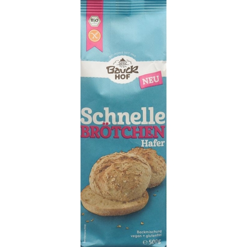 Bauckhof Schnelle Broetchen Hafer Glutenfrei 500g buy online