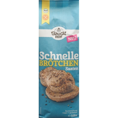 Bauckhof Schnelle Broetchen Saaten Glutenfrei 500 buy online