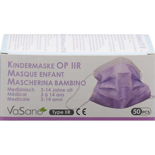 Vasano Op Maske Typ Iir Kind 3-14j Violett 50 Stück buy online