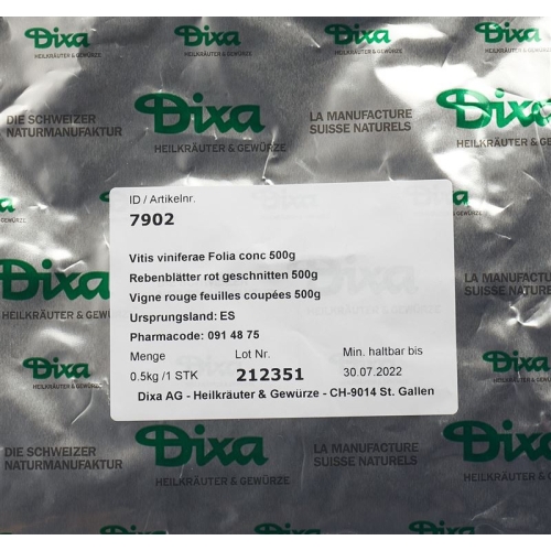 Dixa Vitis Viniferae Folia Conc 500g buy online