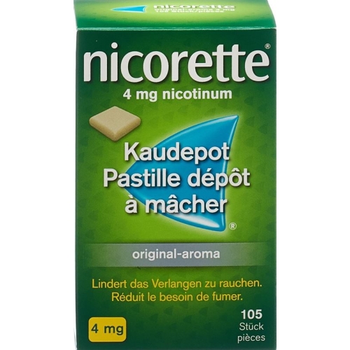 Nicorette Original 4mg 105 Kaugummi buy online